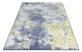 Ritz Abstract Modern Rug Gold & Blue (V1) over-view www.homelooks.com