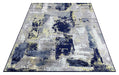 Ritz Abstract Modern Rug Gold & Navy (V1) over-view www.homelooks.com