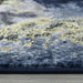 Ritz Abstract Modern Rug Gold & Navy (V2) pile height www.homelooks.com