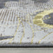 Ritz Floral Modern Rug Gold & Grey pile height www.homelooks.com