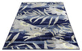 Ritz Floral Modern Rug Gold & Navy over-view www.homelooks.com