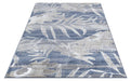 Ritz Floral Modern Rug Silver & Blue over-view www.homelooks.com