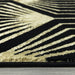 Ritz Geometric Contemporary Rug Gold & Black (V1) pile height www.homelooks.com