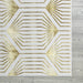 Ritz Geometric Contemporary Rug Gold & Cream (V1) corner view homelooks.com