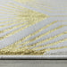 Ritz Geometric Contemporary Rug Gold & Cream (V1) pile height homelooks.com