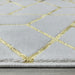 Ritz Geometric Contemporary Rug Gold & Cream (V2) pile height homelooks.com