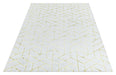 Ritz Geometric Contemporary Rug Gold & Cream (V2) over-view www.homelooks.com