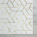 Ritz Geometric Contemporary Rug Gold & Cream (V2) corner view homelooks.com