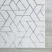 Ritz Geometric Contemporary Rug Silver & Cream (V2) corner view homelooks.com
