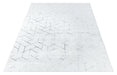 Ritz Geometric Contemporary Rug Silver & Cream (V2) over-view homelooks.com