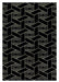 Ritz Geometric Design Rug Gold & Black homelooks.com