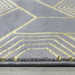 Ritz Geometric Design Rug Gold & Grey pile height homelooks.com