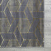 Ritz Geometric Design Rug Gold & Grey corner view homelooks.com