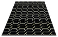 Ritz Geometric Modern Rug Gold & Black (V2) over-view homelooks.com