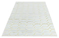Ritz Geometric Modern Rug Gold & Cream over-view homelooks.com