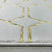 Ritz Geometric Modern Rug Gold & Cream pile height homelooks.com