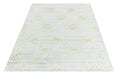 Ritz Geometric Modern Rug Gold & Cream (V1) over-view homelooks.com