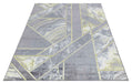 Ritz Geometric Modern Rug Gold & Grey (V1) over-view homelooks.com