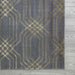 Ritz Geometric Modern Rug Gold & Grey (V2) corner view homelooks.com