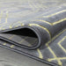 Ritz Geometric Modern Rug Gold & Grey (V2) folded homelooks.com