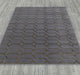Ritz Geometric Modern Rug Gold & Grey (V3) wooden floor homelooks.com