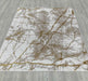 Ritz Marble Design Rug Gold & Cream on wooden floor homelooks.com