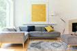 Ritz Modern Design Rug Silver & Grey in modern living room homelooks.com
