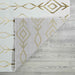 Ritz Moroccan Contemporary Rug Gold & Cream folded corner homelooks.com