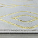 Ritz Moroccan Contemporary Rug Gold & Cream pile height homelooks.com