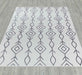 Ritz Moroccan Contemporary Rug Silver & Cream wooden floor homelooks.com