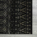 Ritz Moroccan Style Rug Gold & Black corner view homelooks.com