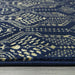 Ritz Moroccan Style Rug Gold & Navy pile height homelooks.com