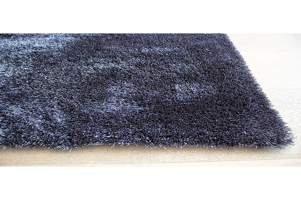 Fluffy Soft Shaggy Blue Rug overview www.homelooks.com