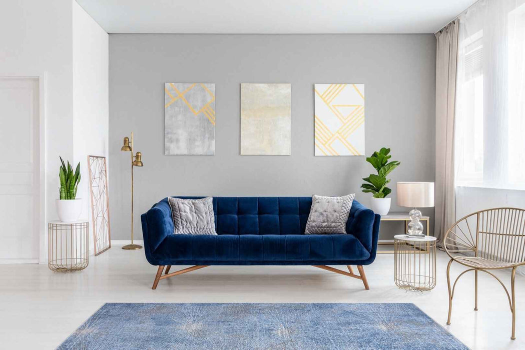 Stratus Star Rug in living room homelooks.com