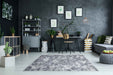 Stratus Striped Rug in personal study homelooks.com