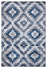 Blue Paris Kilim Design Rug V2 over-view www.homelooks.com