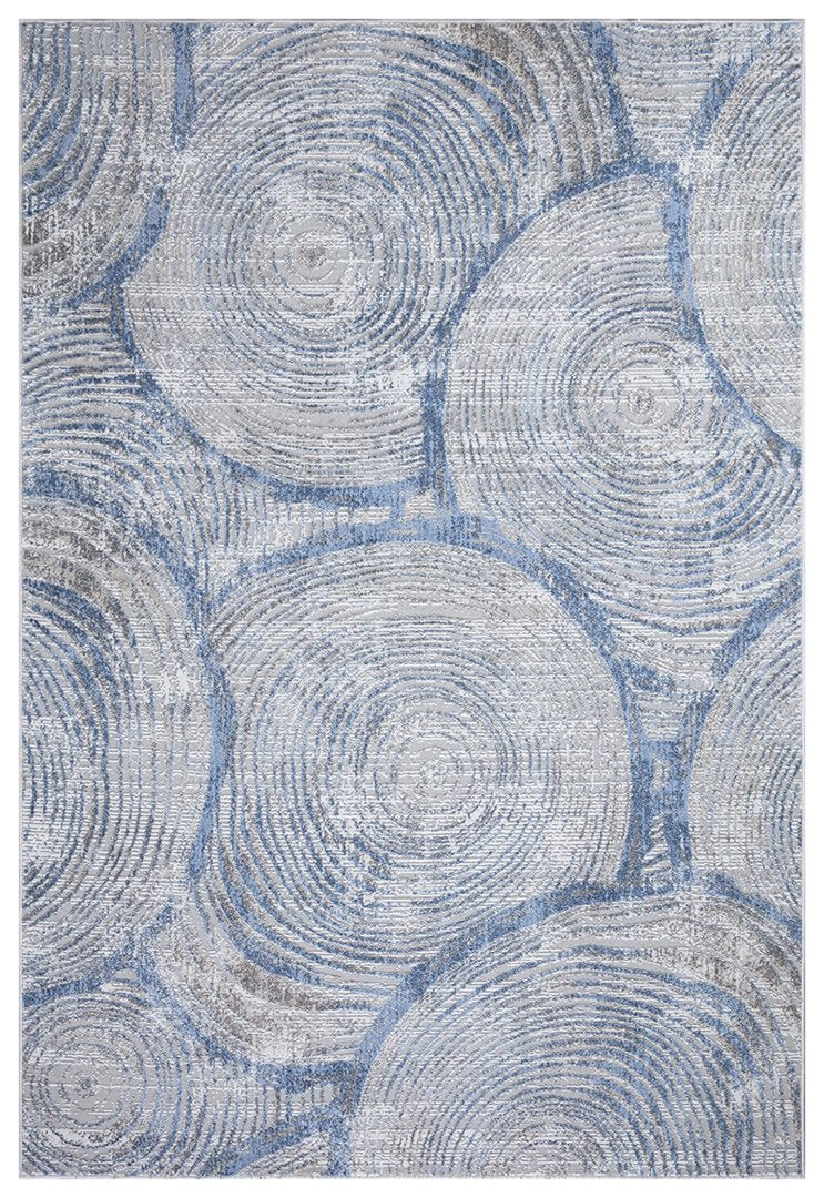 Stratus Circular Rug Blue product over-view homelooks.com