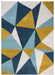 Amsterdam Pyramid Design Rug - Navy- overview www.homelooks.com