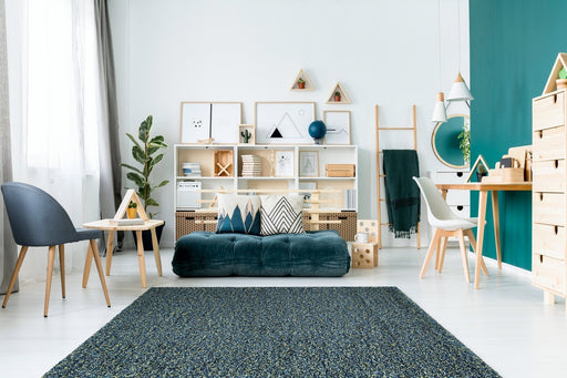 Fluffy Soft Shaggy Green Rug in room homelooks.com