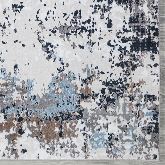 New York Grey Abstract Rug - Grey rugs