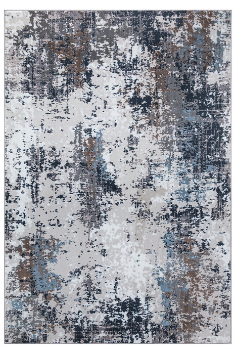New York Grey Abstract Rug - Grey www.homelooks.com