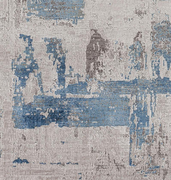 Olimpos Abstract Design Rug (V3) - Blue Homelooks