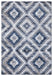 Paris Kilim Design Rug V2 - Blue homelooks.com