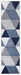 Paris Triangle Runner Rug Navy over-view www.homelooks.com