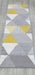 Paris Triangle Runner Rug Mustard on wooden floor www.homelooks.com