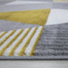 Paris Triangle Rug Mustard pile height www.homelooks.com