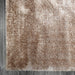 Puffy Shimmer Beige Shaggy Rug corner view www.homelooks.com