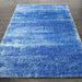 Puffy Shimmer Blue Shaggy Rug over-view www.homelooks.com