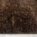 Puffy Shimmer Brown Shaggy Rug pile height www.homelooks.com