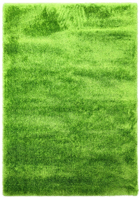 Puffy Shimmer Green Shaggy Rug - Green www.homelooks.com